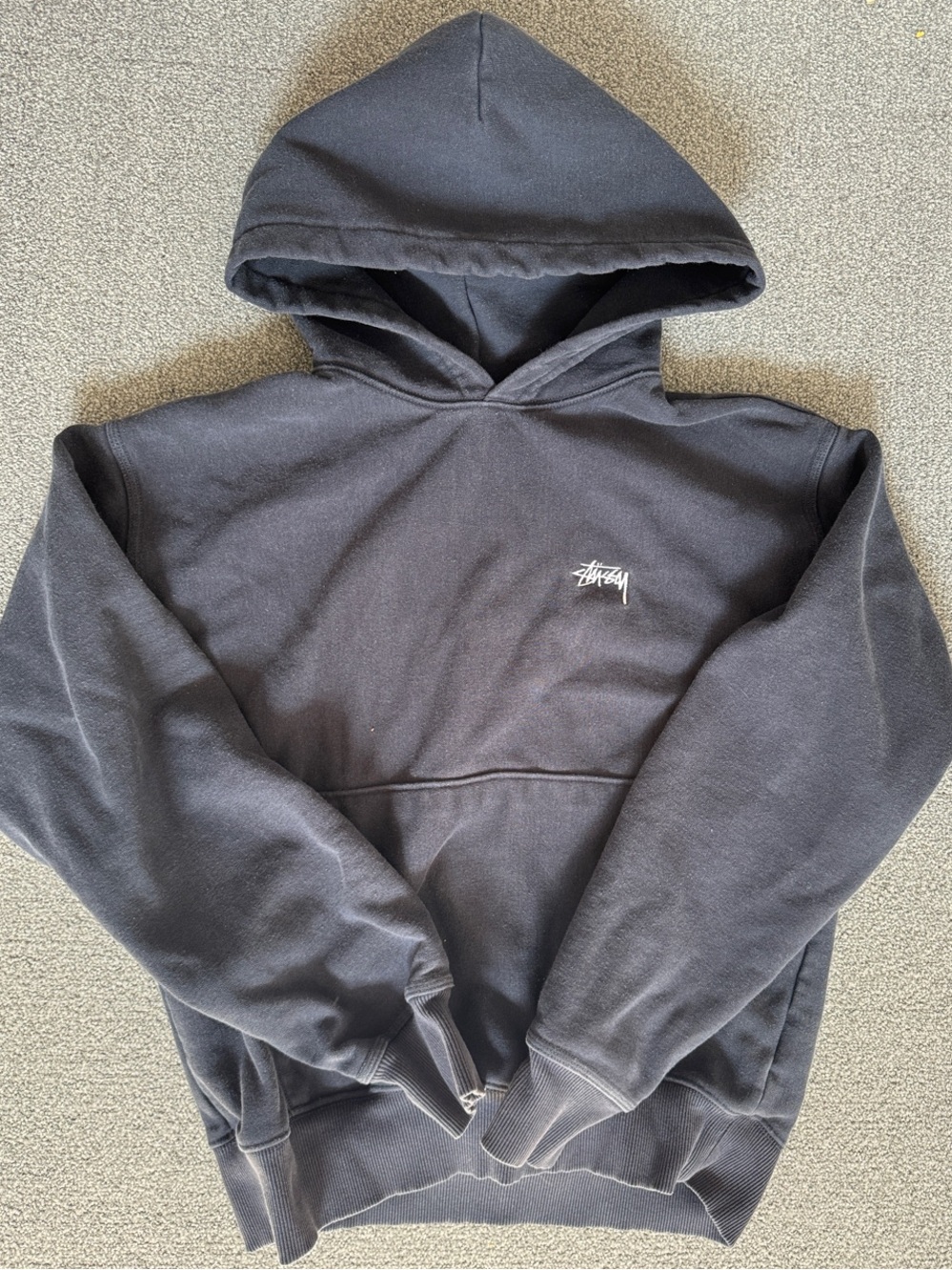 Black stussy hoodie